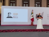 La Presidenta de México este jueves en Palacio Nacional.
