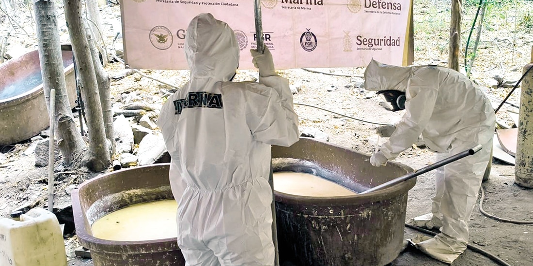 La Marina desmanteló en Sinaloa dos narcolaboratorios el pasado 28 mayo.