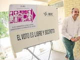 Jornada electoral para renovar a los diputados en Coahuila, ayer.