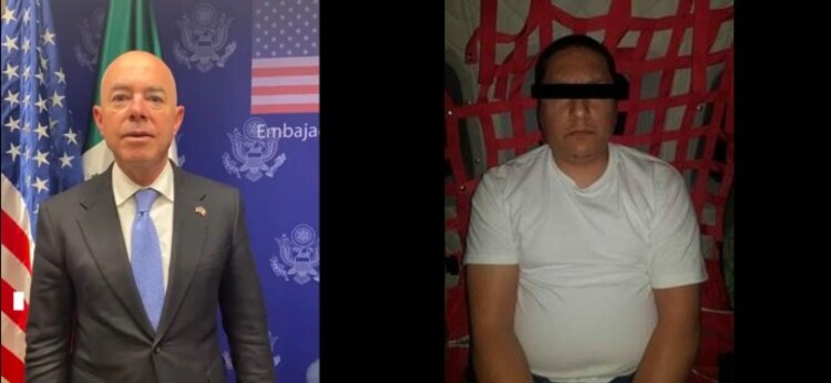 Un día antes de la visita a México del secretario de Seguridad Nacional de EU, Alejandro
Mayorkas, autoridades detuvieron a Juan Gerardo Treviño (der.), líder del Cártel del Noreste.