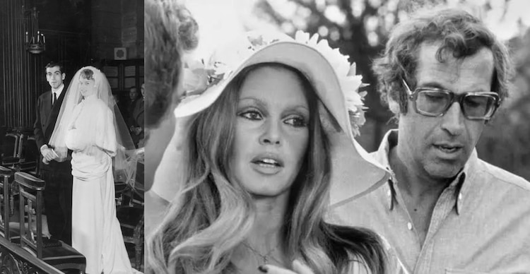 Brigitte Bardot y su primer esposo, Roger Vadim