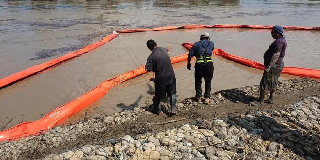Maniobras de limpieza en la zona.
