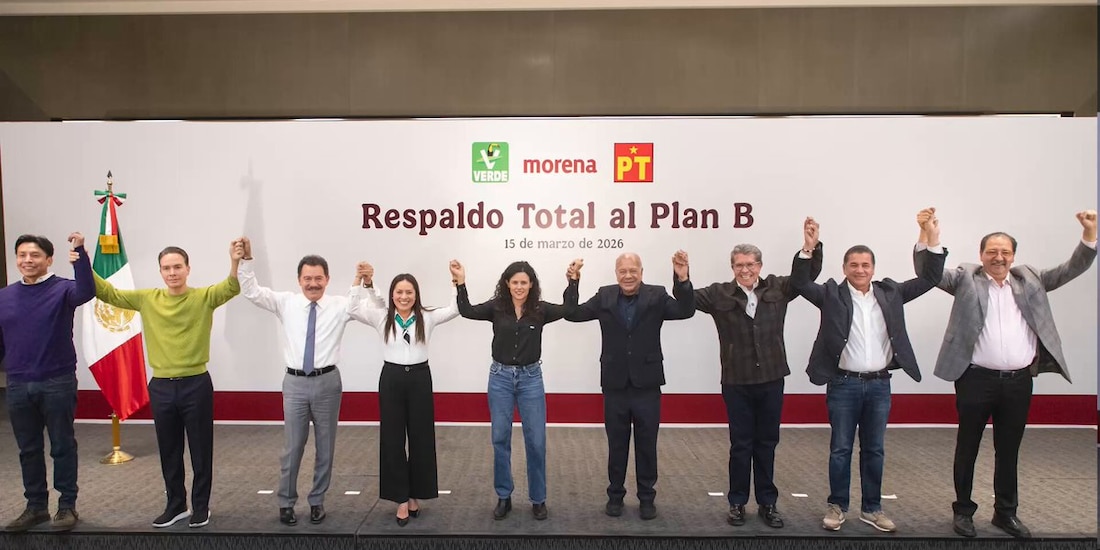 Morena, PVEM y PT cierran filas con el "Plan B" de la reforma electoral.