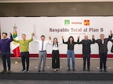 Morena, PVEM y PT cierran filas con el "Plan B" de la reforma electoral.