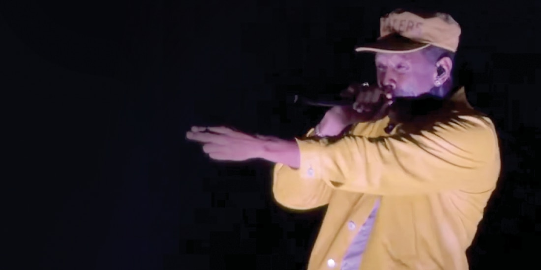 EL CANTANTE, ayer en el Domo de Cobre.