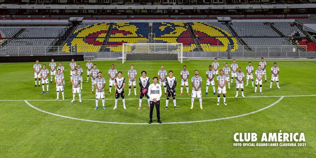 La foto oficial del América, en el Guard1anes 2021