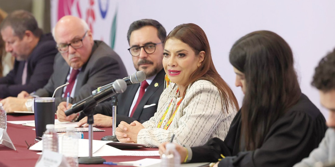 Clara Brugada en la instalación del CESA, ayer.