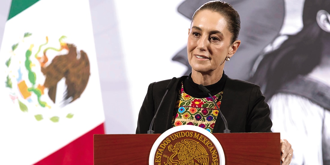 La Jefa del Ejecutivo, ayer en conferencia de prensa en Palacio Nacional.