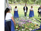 LA PRESIDENTA, ayer, en Michoacán