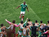 Julián Quiñones celebra su gol en la Copa del Mundo 2026 en el México vs Sudáfrica