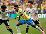 Vinícius Jr. en una jugada del partido ante Japón.
