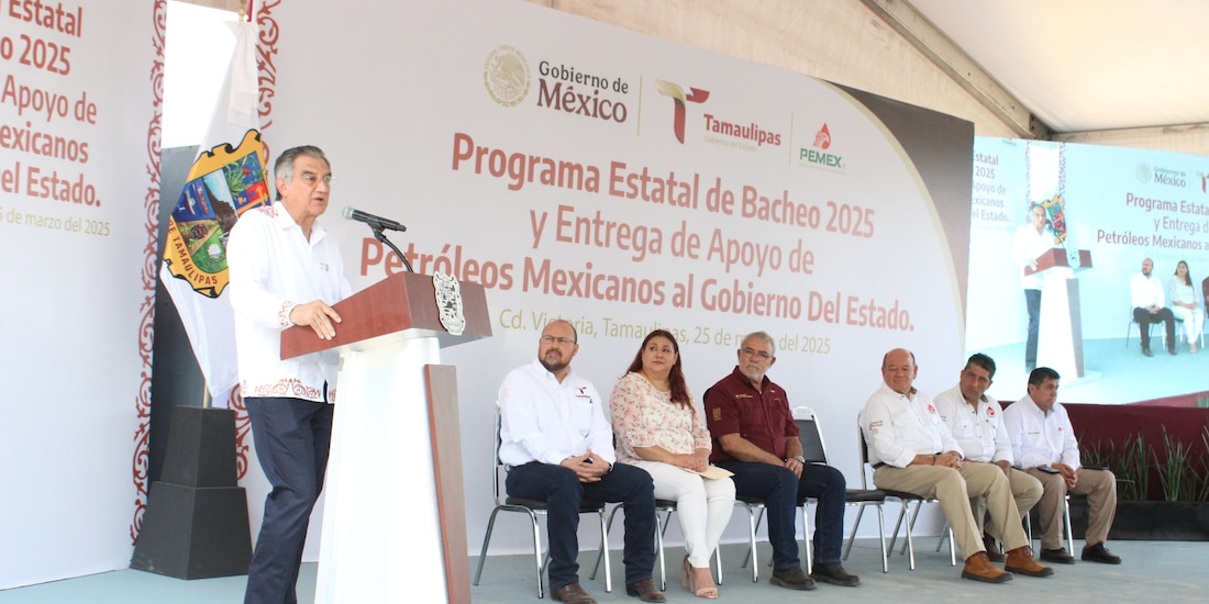 Gobierno de Américo Villarreal Ciudad impulsa Programa Estatal de Bacheo 2025.