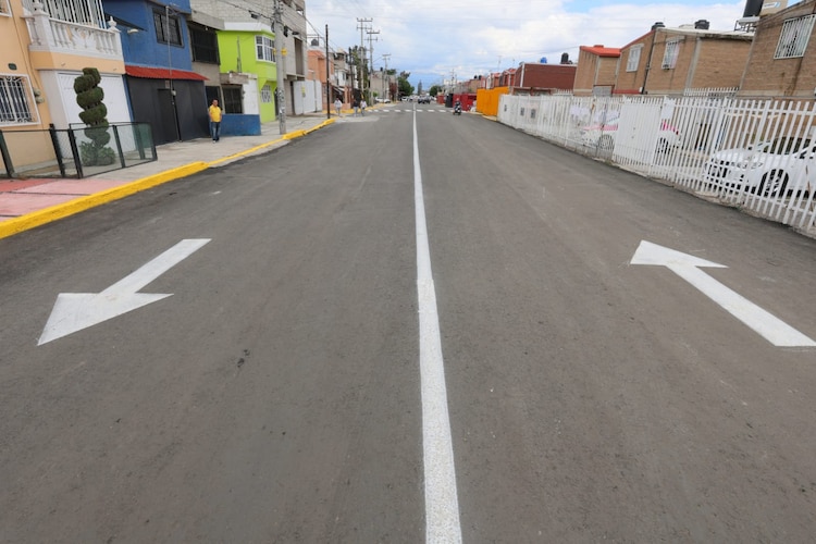 Aspecto de la avenida Moctezuma, vialidad de 1.5 kilómetros rehabilitada con un ahorro de 7 millones de pesos para el municipio.