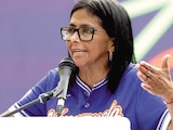 La presidenta interina de Venezuela, Delcy Rodríguez, el 30 de abril.
