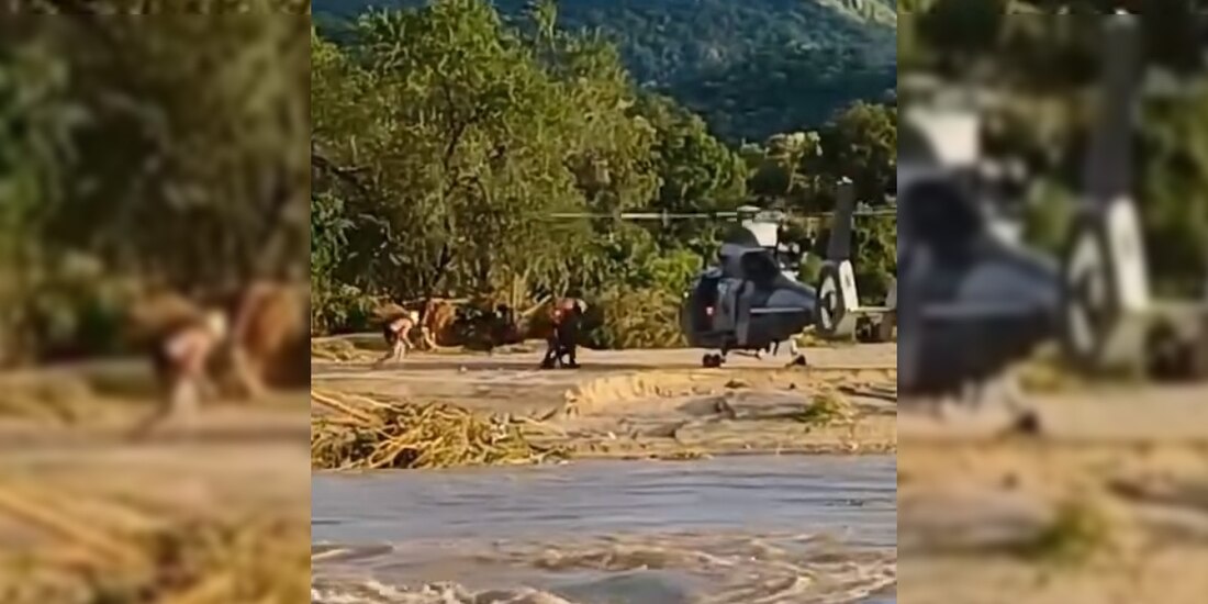 Logran rescate de familia atrapada por creciente del río en Guerrero tras paso de ‘Max’