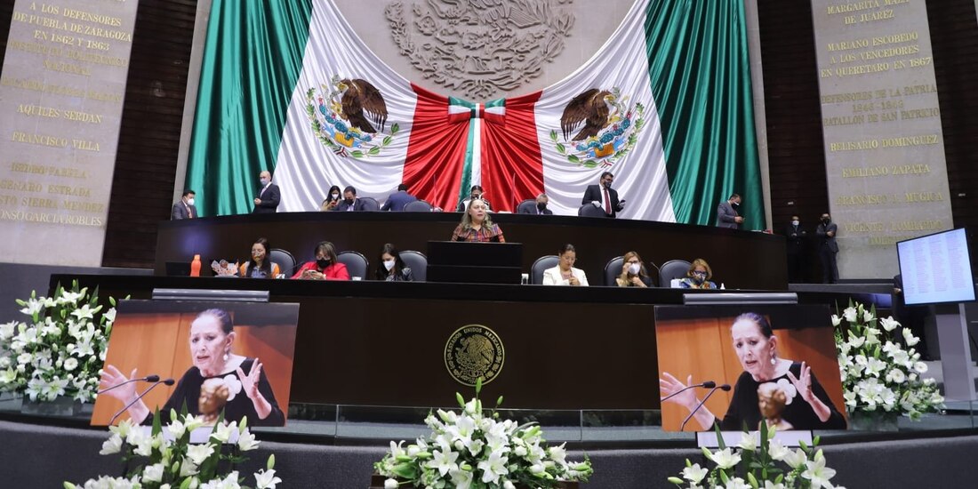 Homenaje luctuoso a María Elena Chapa en la Cámara de Diputados.