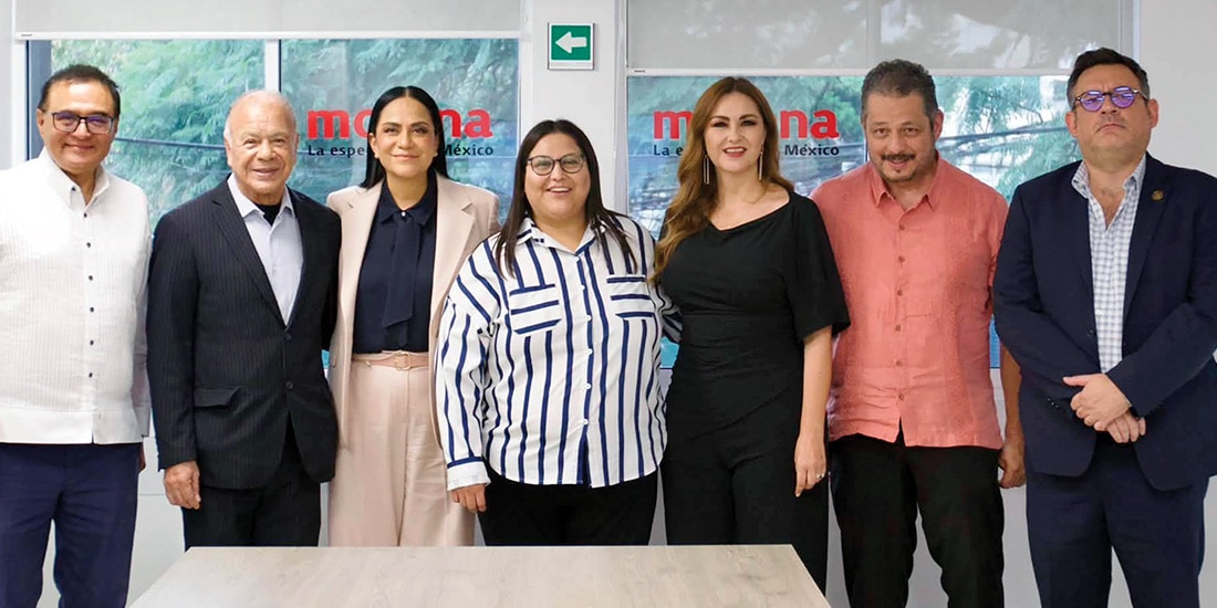 Dirigentes de Morena y el PT, en reunión el pasado 24 de septiembre.
