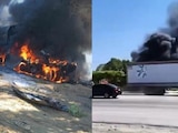 Fuerte explosión desata incendio cerca de la carretera Panamericana en Oaxaca