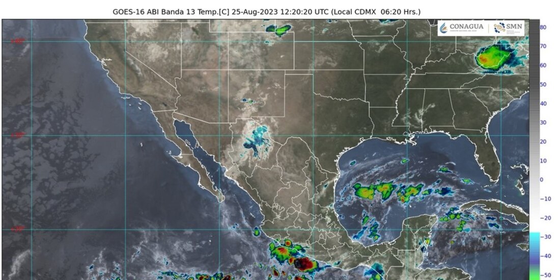 Pronóstico del clima en México.