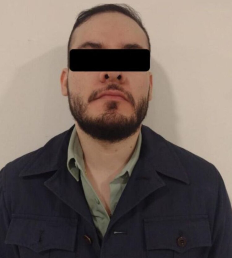 Kevin alonso Gil Acosta, tras su detención, ayer, en Sinaloa.