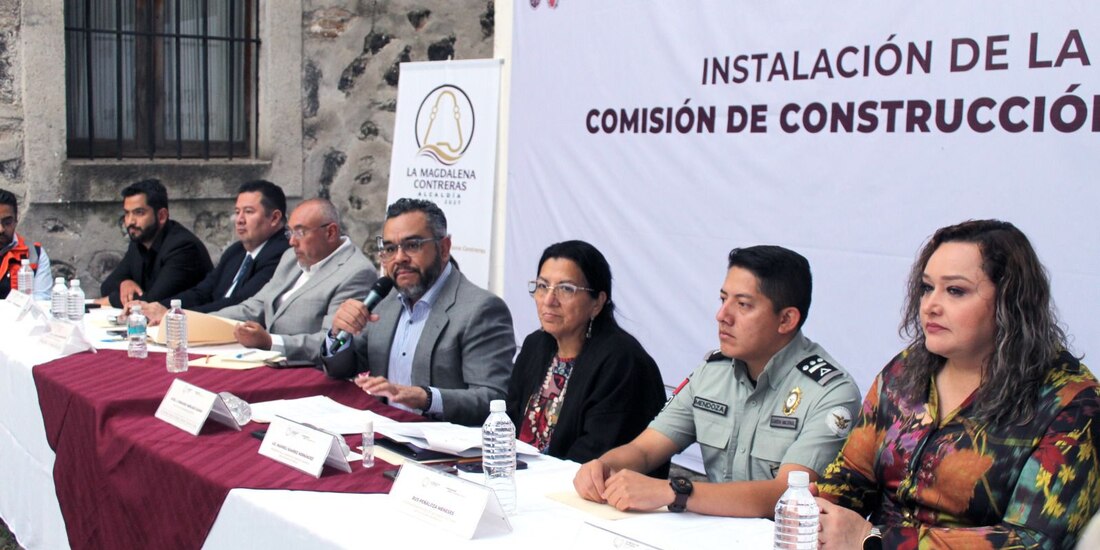 Autoridades de la alcaldía de Magdalena Contreras.