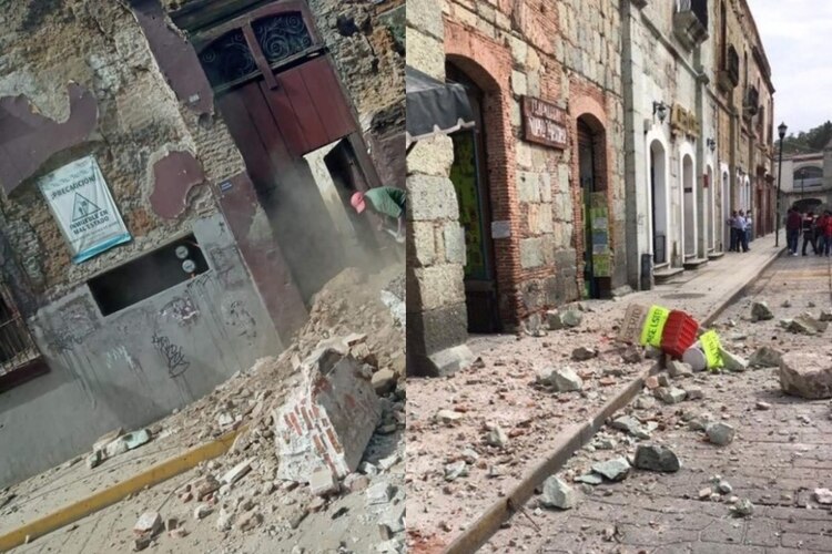 Afectaciones por sismo en Oaxaca