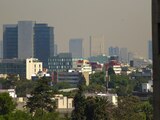 Vista de la zona de Benito Juárez en un día con menos contaminación.