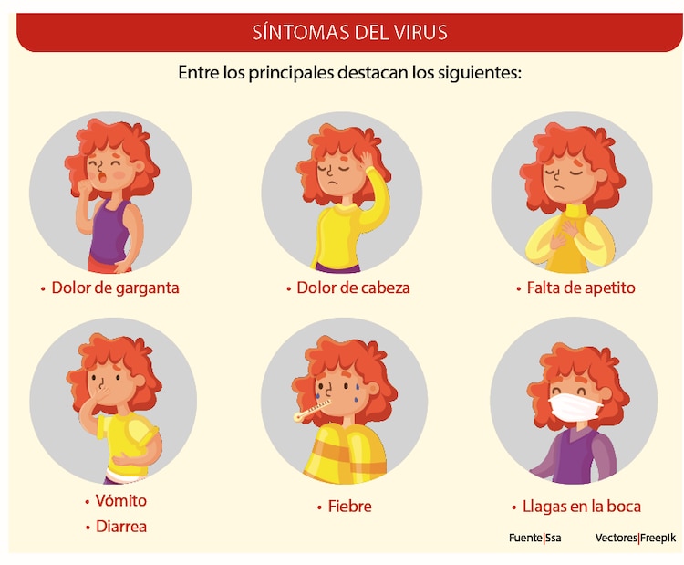 Síntomas del virus