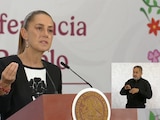 Claudia Sheinbaum, presidenta de México, en la Conferencia del Pueblo.