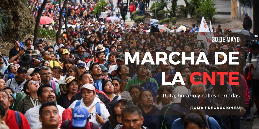 CNTE marcha hoy en la CDMX; estos son los momentos más relevantes.