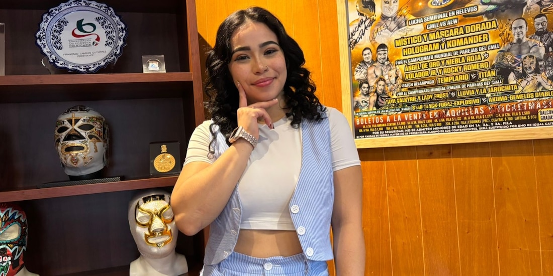 Tabat, amazona del CMLL, en entrevista con La Razón