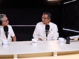 El gobernador Américo Villarreal Anaya durante el programa "Diálogos con Américo".