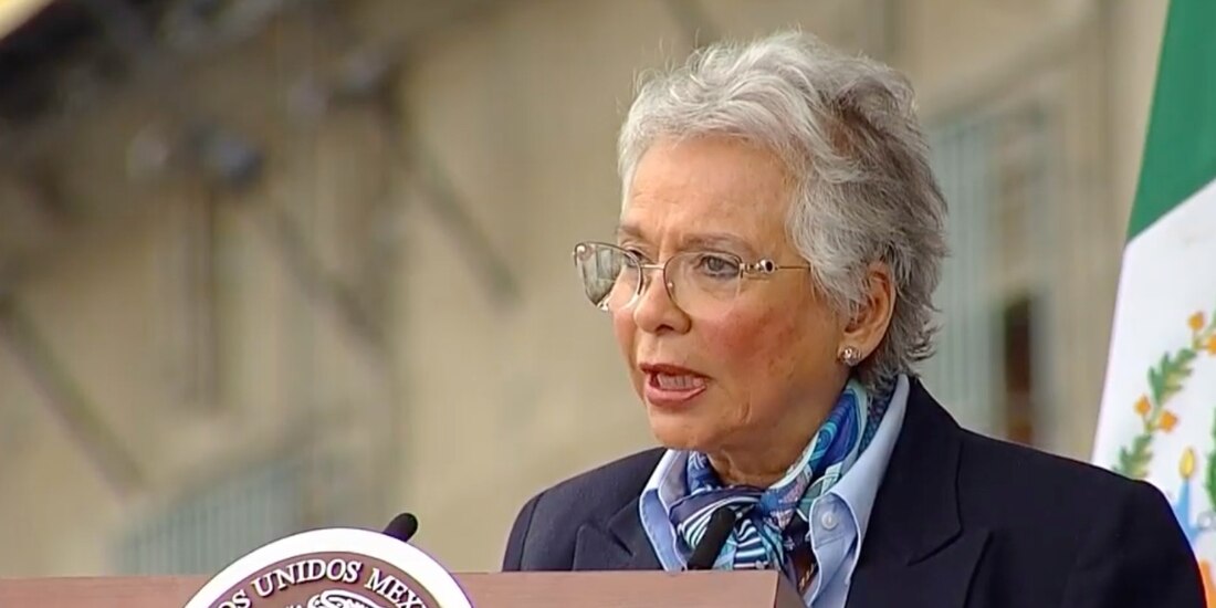 La secretaria de Gobernación, Olga Sánchez Cordero.
