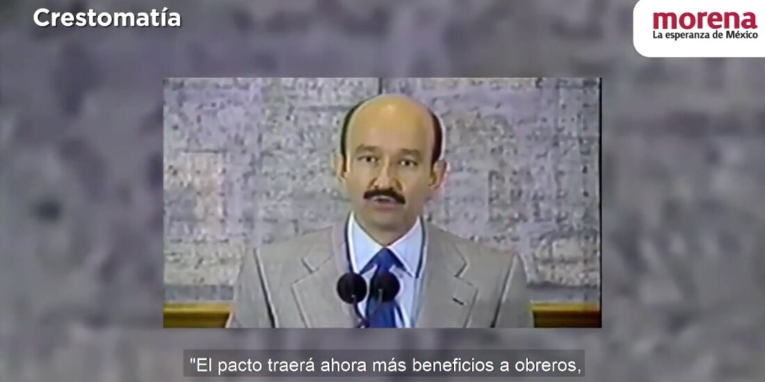 El expresidente Ricardo Salinas aparece en el nuevo spot de Morena.