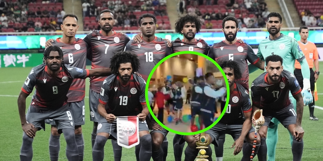 Los futbolistas de Nueva Caledonia tuvieron una cálida despedida en Guadalajara, donde jugaron el repechaje para el Mundial 2026.