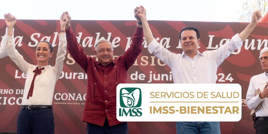 Esteban Villegas, gobernador de Durango, recibió al presidente López Obrador y a Claudia Sheinbaum.