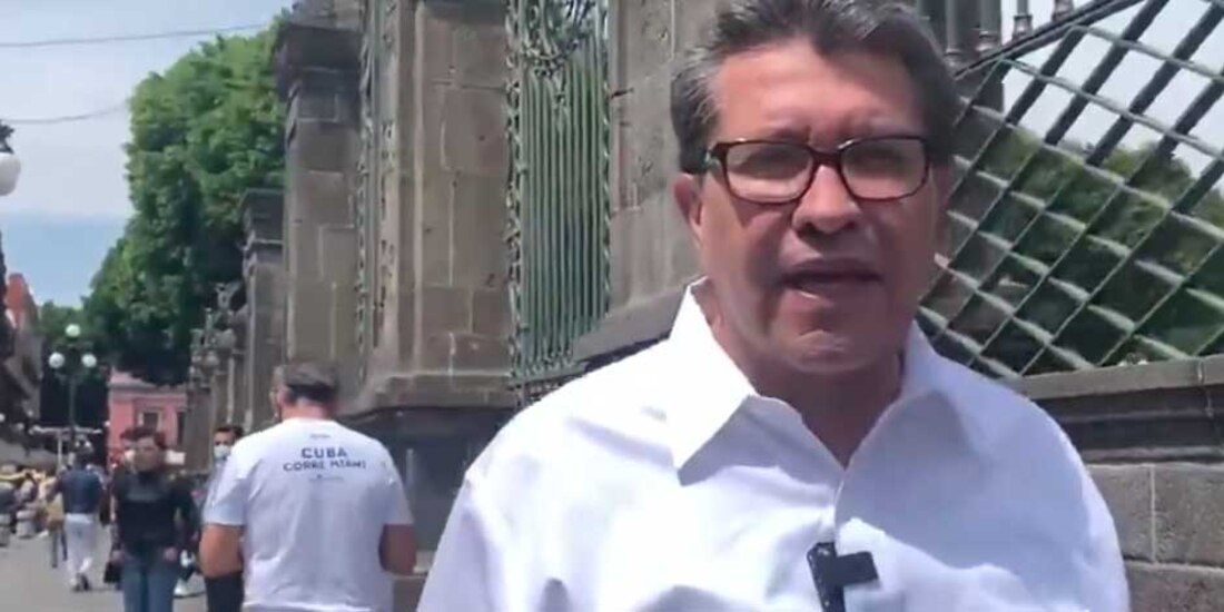 El coordinador de Morena en la Cámara de Senadores, Ricardo Monreal Ávila