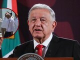 Trabajadores del PJ lanzan botella de agua a AMLO durante visita a Veracruz