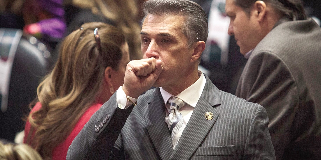 Sergio Mayer, en sesión ordinaria de la Cámara de Diputados, el pasado 1 de febrero.