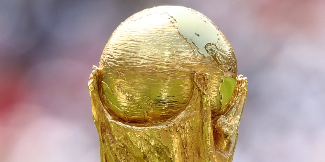 El Trofeo de la Copa FIFA antes del inicio de la gran final del Mundial 2026.