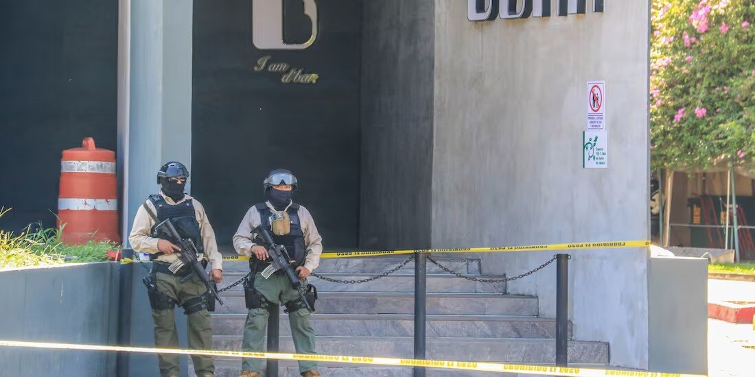 Las fuerzas de seguridad resguardaron la zona donde se llevó a cabo el ataque.