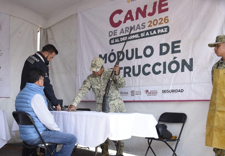 Módulos de atención del canje de armas en el Estado de México.