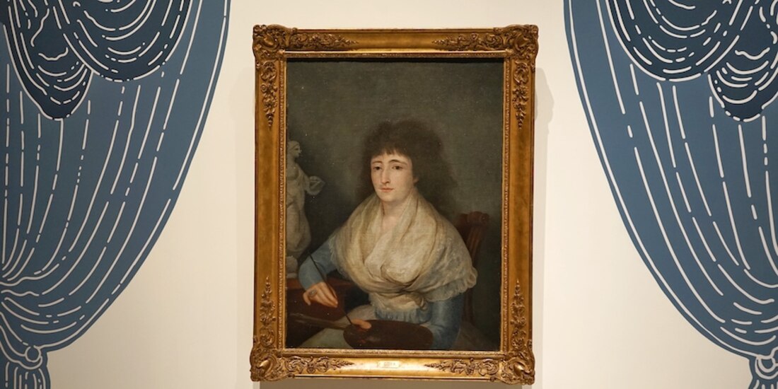 Retrato (atribuido), de Guadalupe Moncada y Berrio, que data de 1810.