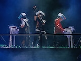La banda presentó temas de su producción más reciente titulada Temporal, combinándolos con los grandes éxitos de su catálogo de synthpop.