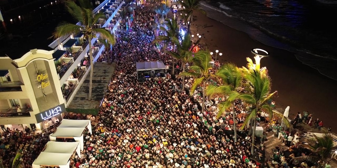 Más de 16 mil locales y turistas se congregaron en la emblemática zona de Olas Altas para la celebración mundialista.