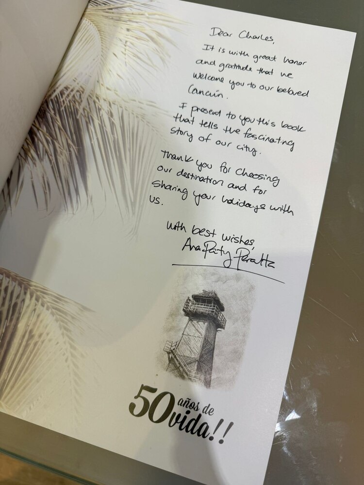 Este es el mensaje que Ana Paty Peralta le hizo llegar a Charles Leclerc por elegir Cancún para iniciar el 2025.