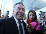 El senador Enrique Inzunza Cázarez en su regreso al Senado, el 31 de agosto de 2026.