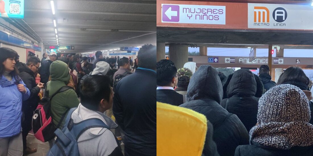 Este martes 12 de diciembre, las Líneas A y 2 del Metro CDMX registran saturación de pasajeros, falta de trenes y avance lento.