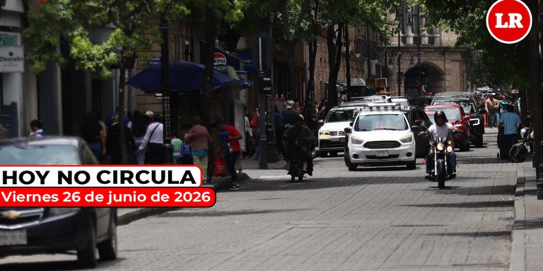 Te compartimos cómo aplica el Hoy No Circula este viernes 26 de junio de 2026 en la Zona Metropolitana del Valle de México.