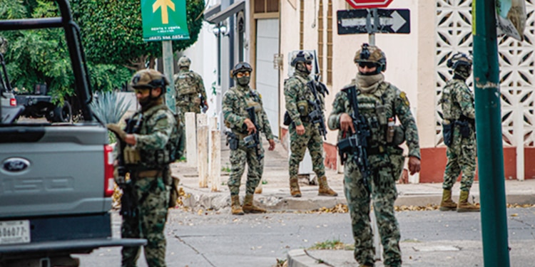 Fotografía de archivo de un operativo federal en Sinaloa.